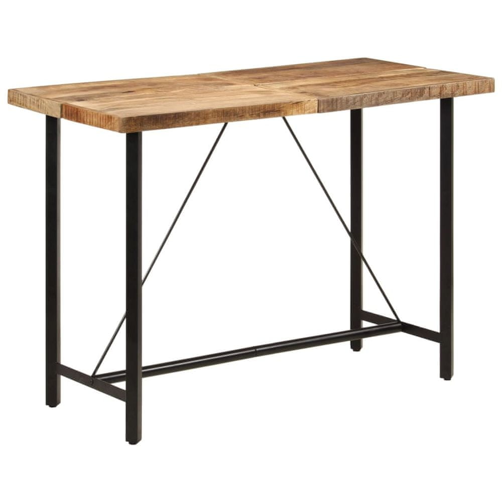 Vidaxl Barový stôl 150x70x107 cm masívne recyklované drevo a železo